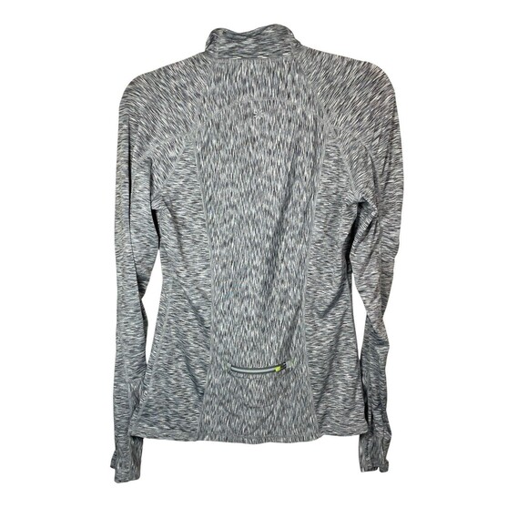 Athleta Mendoza 1/2 Zip Shirt Thumb Holes‎ Space Dye Running Gray Womens Small - Picture 2 of 10